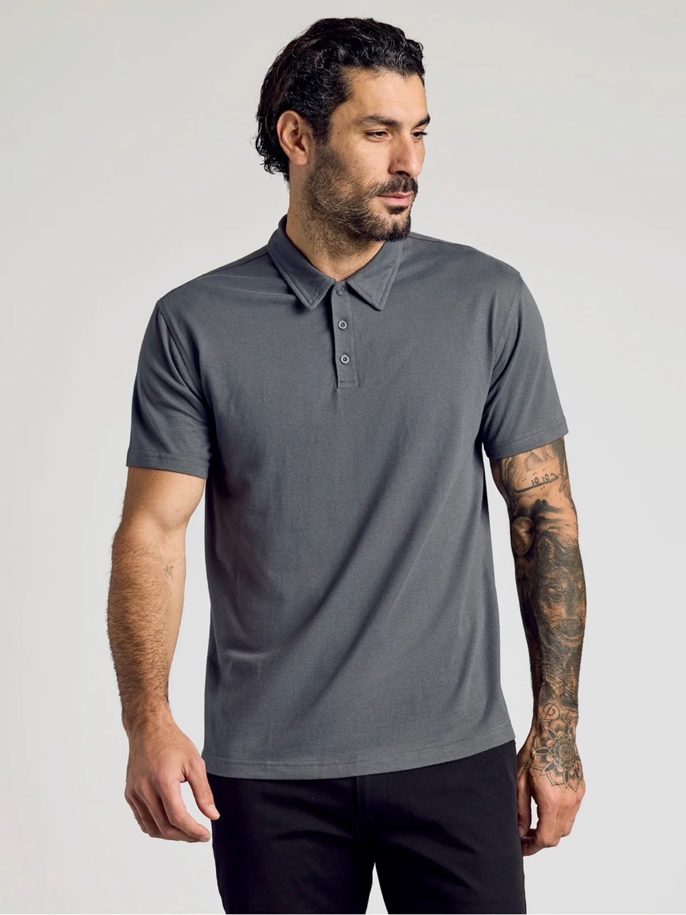 True classic Dark Grey “classic polo” Polo short sleeve Shirt